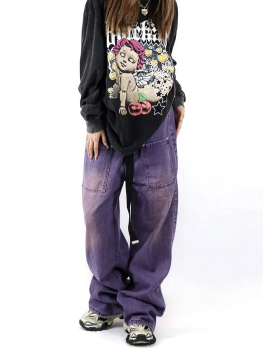 Vintage High Waist Wide Leg Jeans