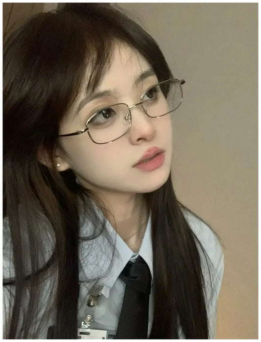 Soft Girl Square Glasses