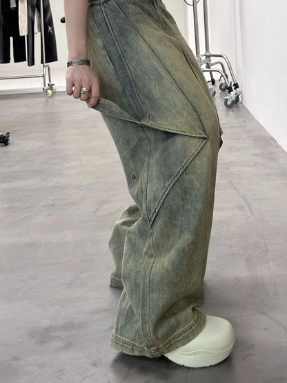 Women's Hip Pop Wide Leg Jeans