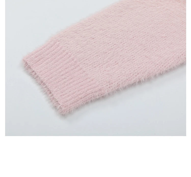 Cozy Vintage Mohair Knit Sweater
