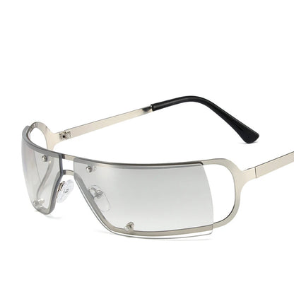 Y2K Futuristic Rectangle Glasses
