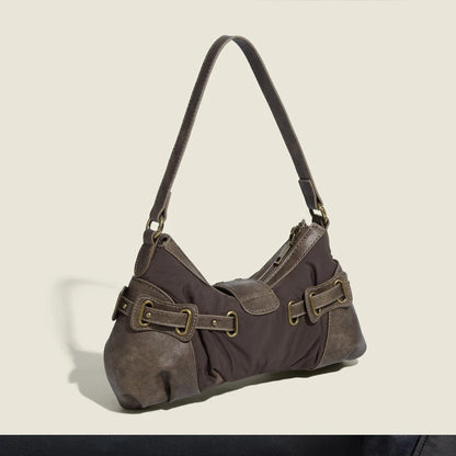 Vintage Zipper Rivet Handbag