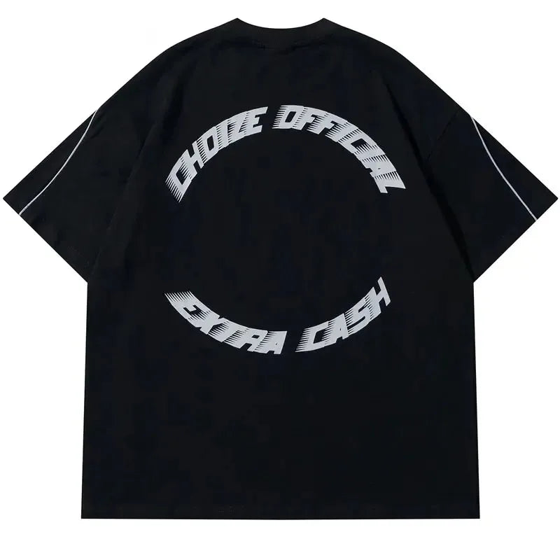Stylish Oversized CHOIZE Printed T-Shirt