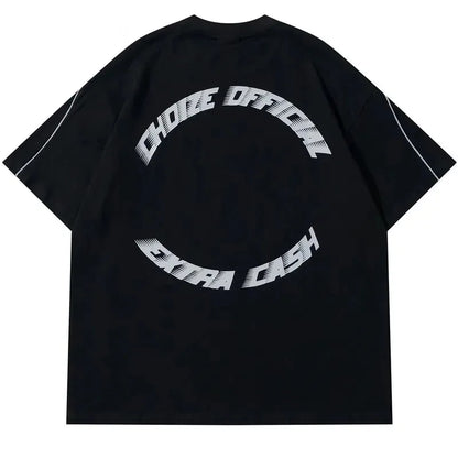 Stylish Oversized CHOIZE Printed T-Shirt