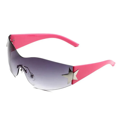 Y2K Rimless Star Sunglasses