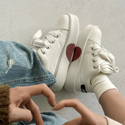 Y2K Retro Heart Skating Sneakers